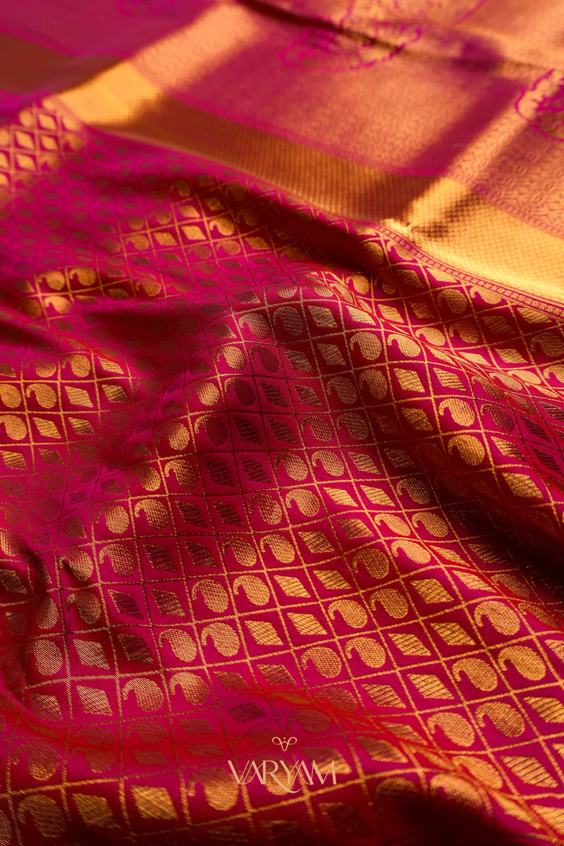 Veera Silk Red Saree