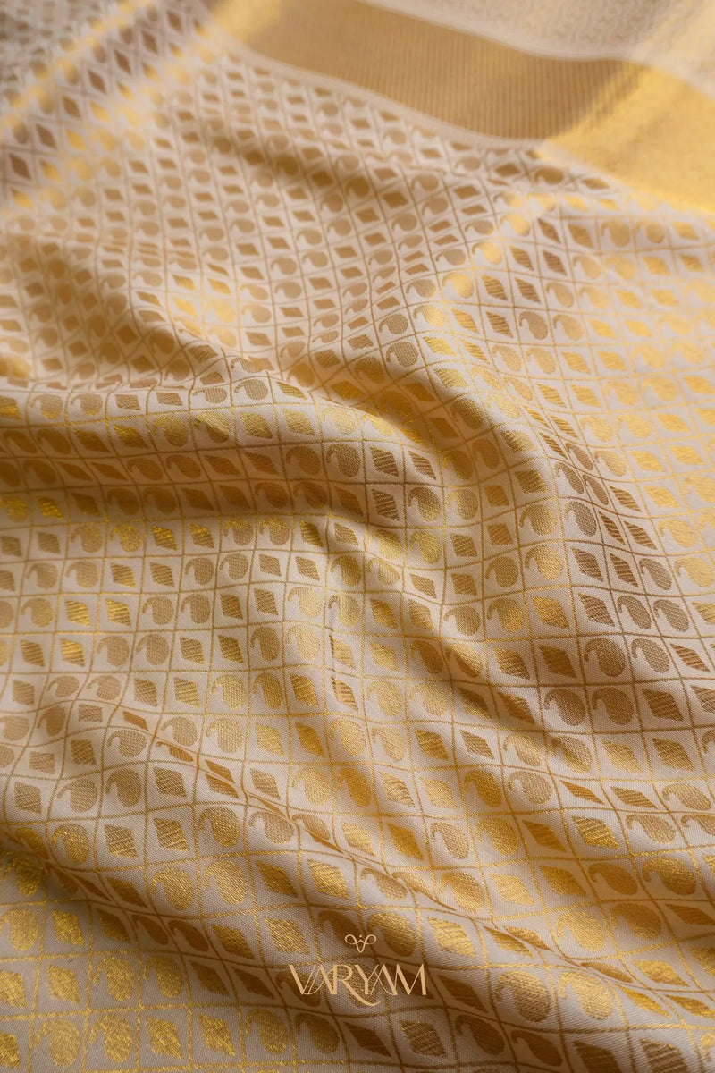 Veera Silk Cream Saree