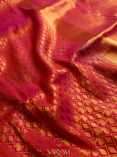 Veera Silk Orange Saree