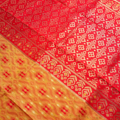 Saanjh Yellow Cotton Saree