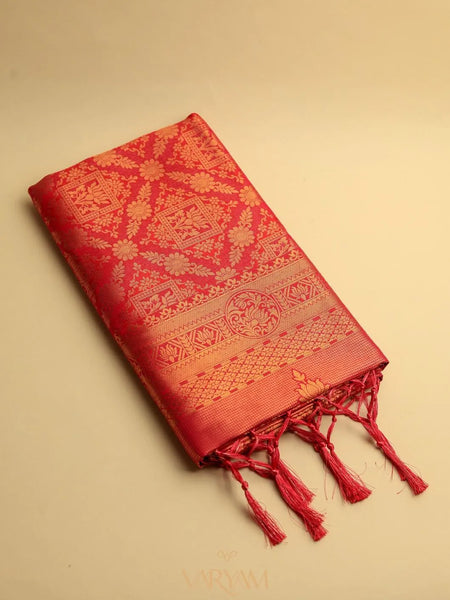 Amara Silk Orange Saree