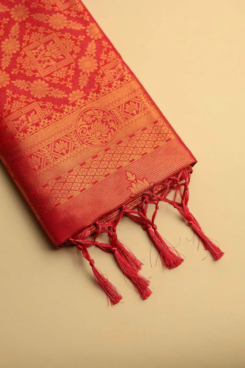 Amara Silk Orange Saree