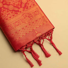 Amara Silk Orange Saree
