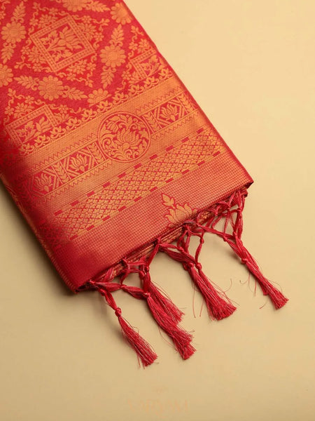 Amara Silk Orange Saree