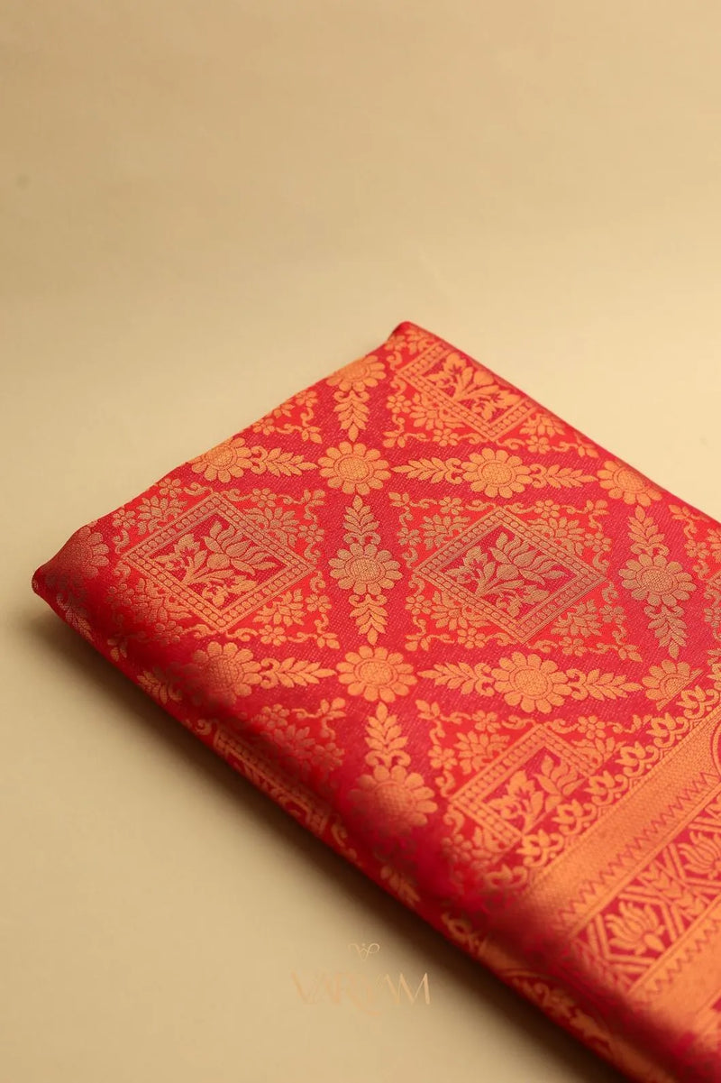 Amara Silk Orange Saree