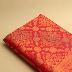 Amara Silk Orange Saree