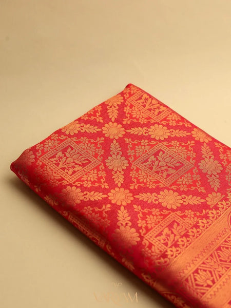 Amara Silk Orange Saree