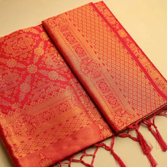 Amara Silk Orange Saree