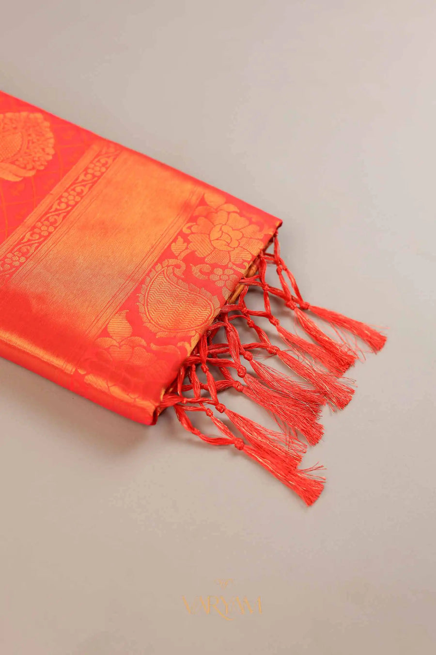 Zoya Silk Orange Saree