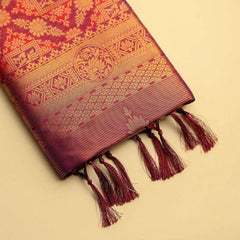 Amara Silk Maroon Saree
