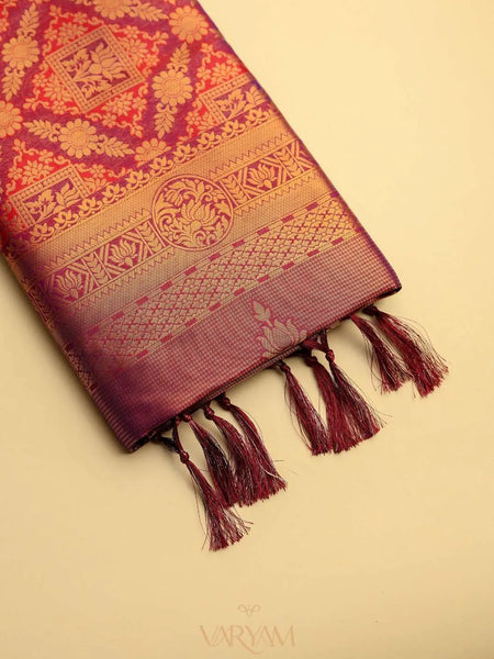 Amara Silk Maroon Saree
