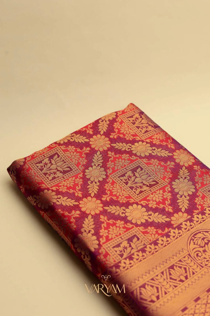 Amara Silk Maroon Saree