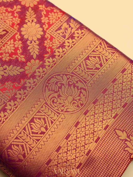Amara Silk Maroon Saree
