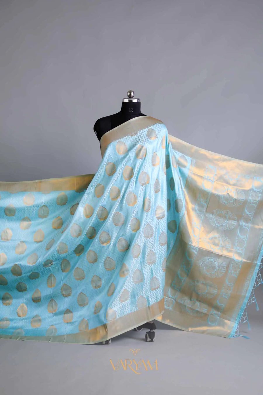 Zoya Silk Light Blue Saree