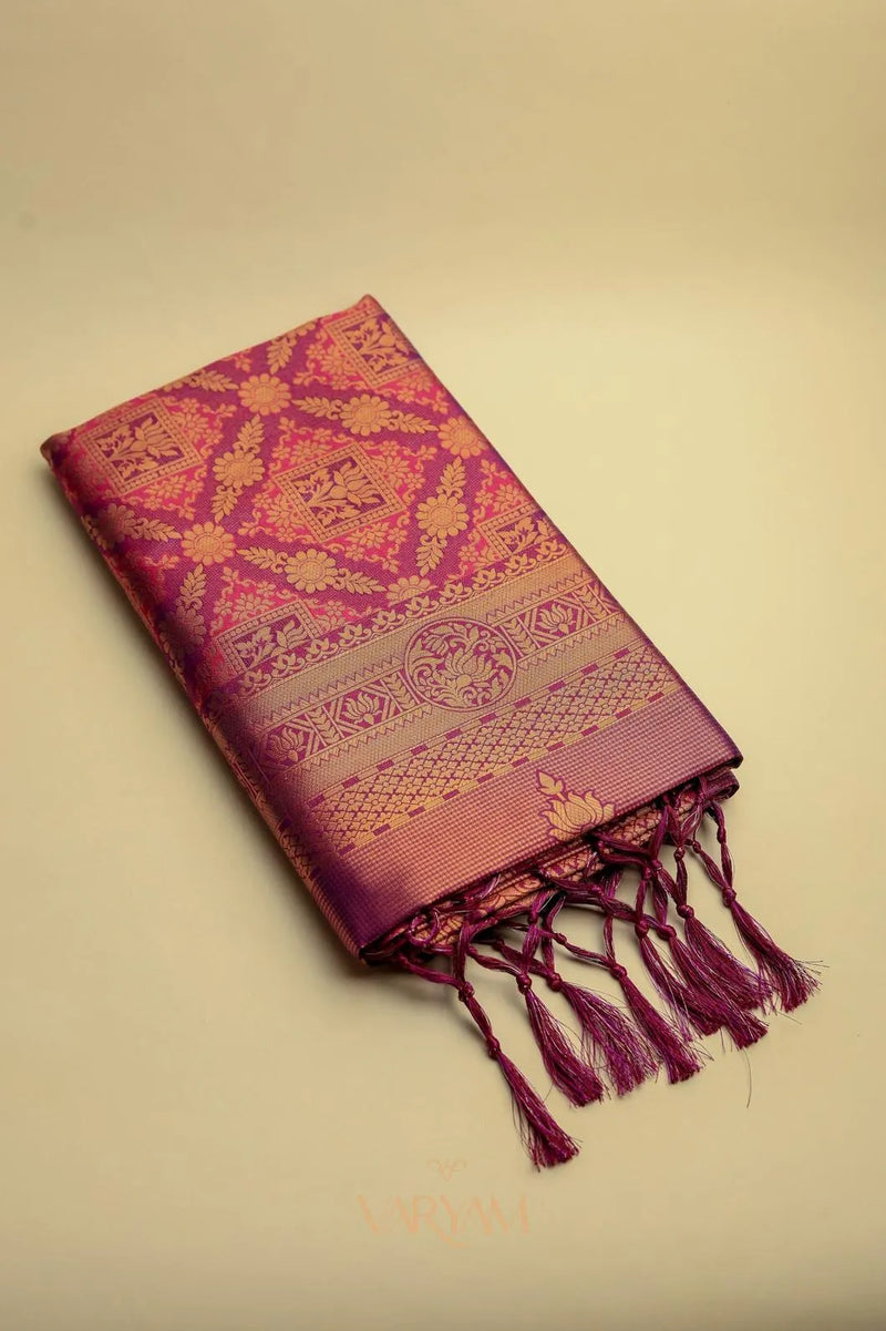 Amara Silk Maroon pink