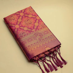 Amara Silk Maroon pink