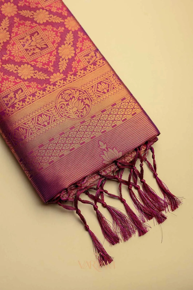 Amara Silk Maroon pink