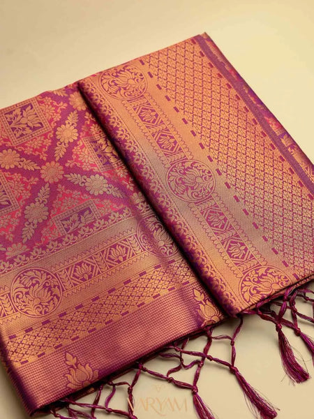 Amara Silk Maroon pink