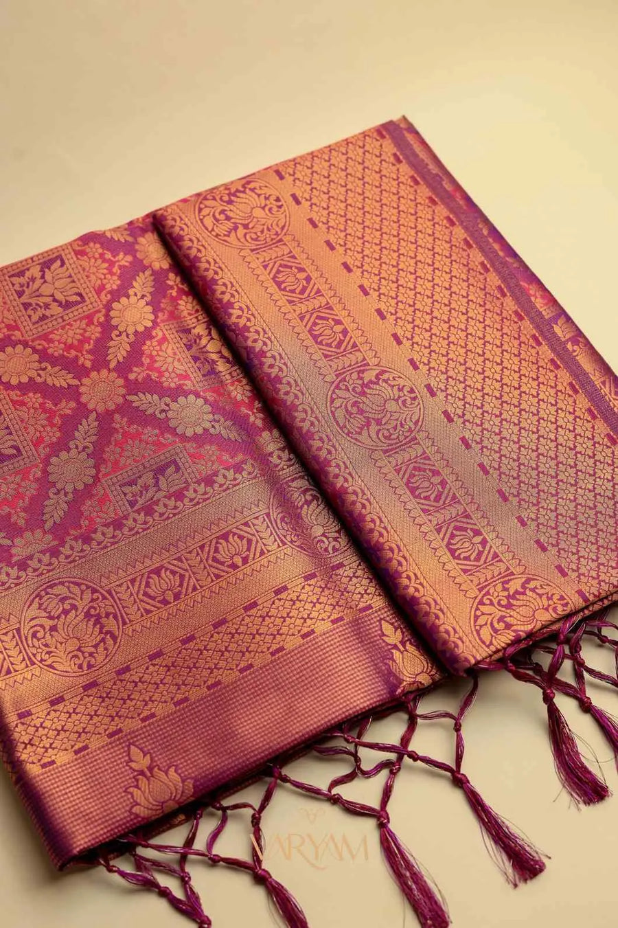 Amara Silk Maroon pink