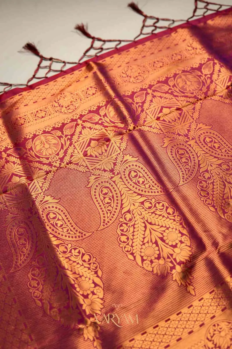 Amara Silk Maroon Saree