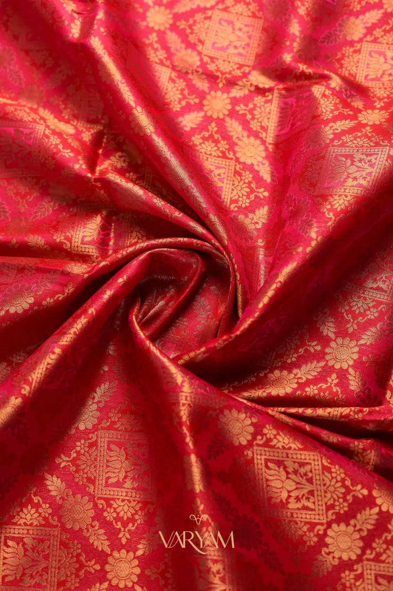 Amara Silk Orange Saree