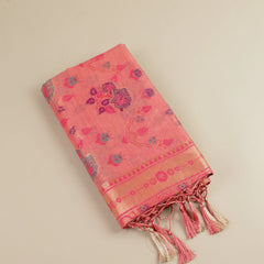 Mira Cotton Pink Saree