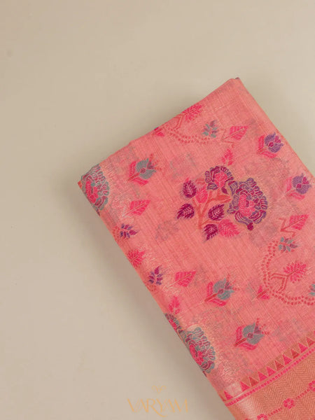 Mira Cotton Pink Saree