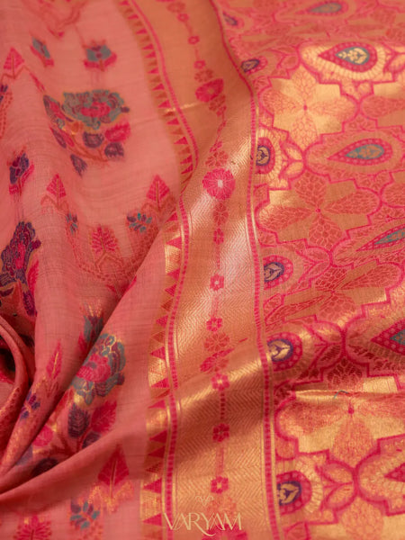 Mira Cotton Pink Saree