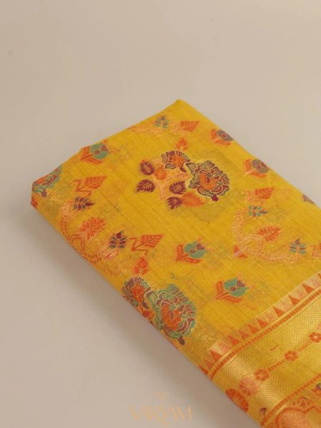 Mira Cotton Yellow Saree
