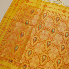 Mira Cotton Yellow Saree