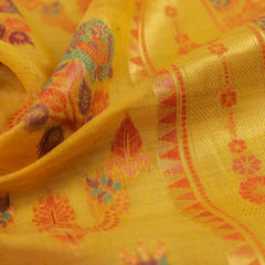 Mira Cotton Yellow Saree