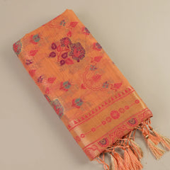 Mira Cotton Peach Saree
