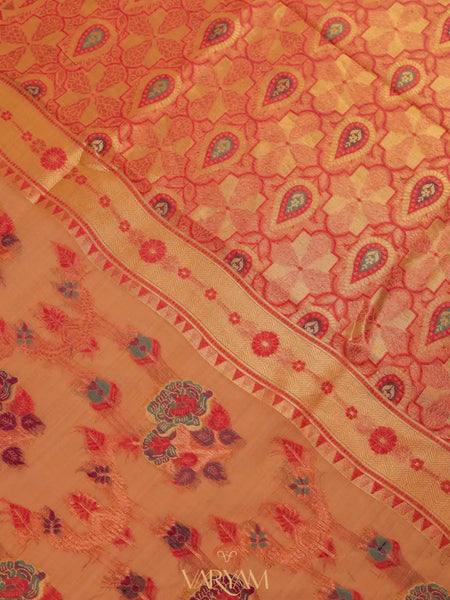 Mira Cotton Peach Saree