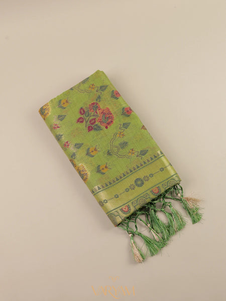 Mira Cotton Green Saree
