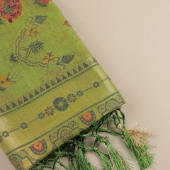 Mira Cotton Green Saree
