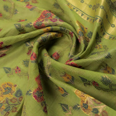 Mira Cotton Green Saree
