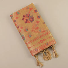 Mira Cotton Taupe Saree