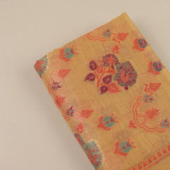 Mira Cotton Taupe Saree