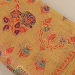 Mira Cotton Taupe Saree