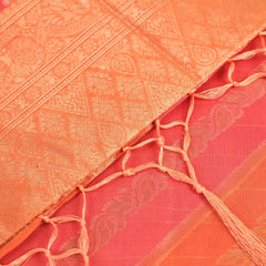Kaaya Cotton Orange Pink Saree