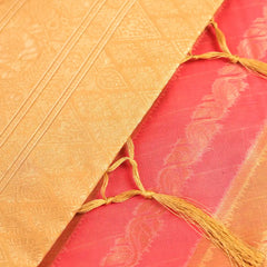 Kaaya Cotton Gold Pink Saree