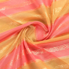Kaaya Cotton Gold Pink Saree