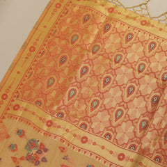 Mira Cotton Taupe Saree