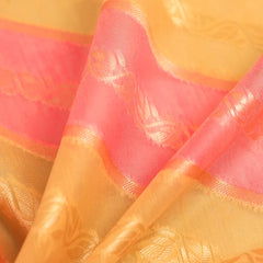 Kaaya Cotton Gold Pink Saree