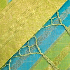 Kaaya Cotton Green Blue Saree