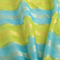 Kaaya Cotton Green Blue Saree