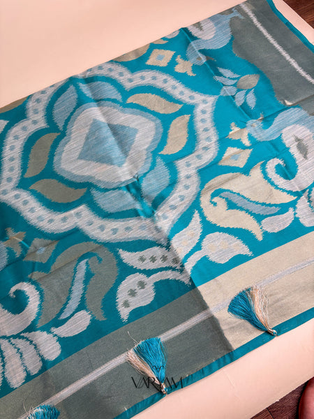 Patola Linen Cream Saree