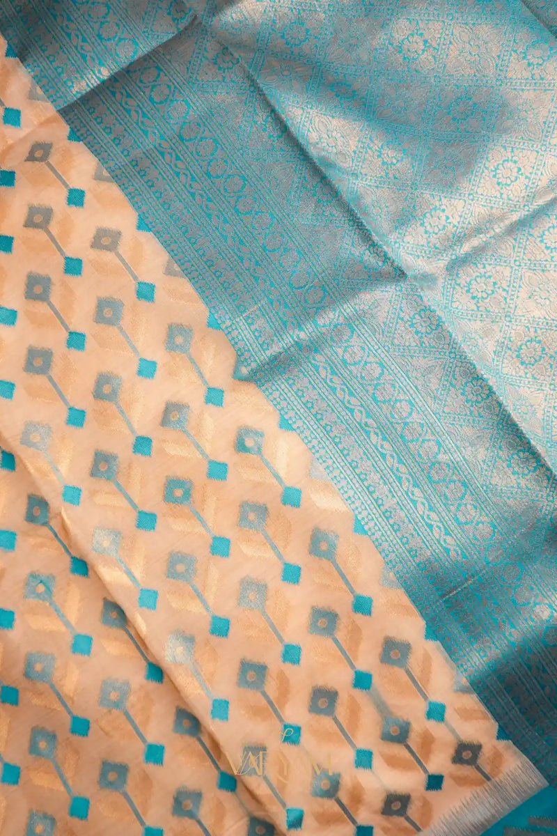 Kashmiri Handloom Blue Saree