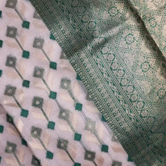 Kashmiri Handloom Green Saree