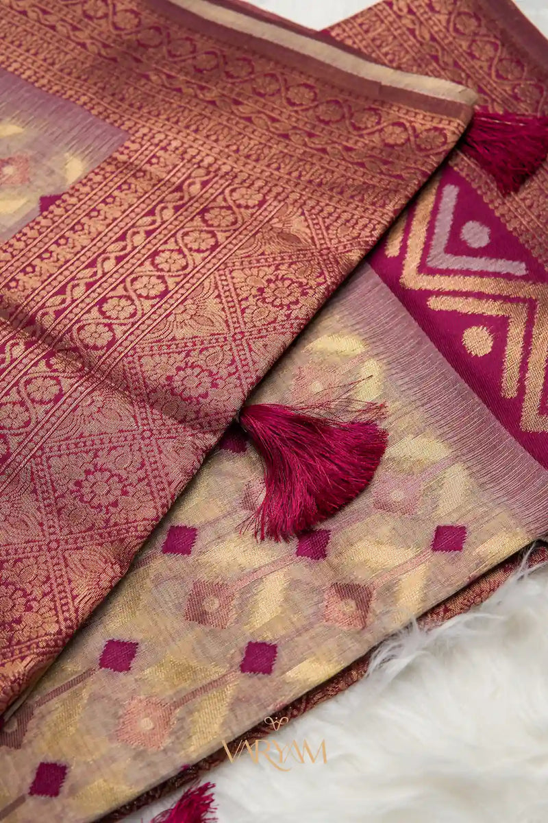 Kashmiri Handloom Rani Saree